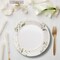 8 Ct. Eucalyptus Paper Dessert Plates 7-Inch Elegant Greenery Wedding or Shower Tableware
